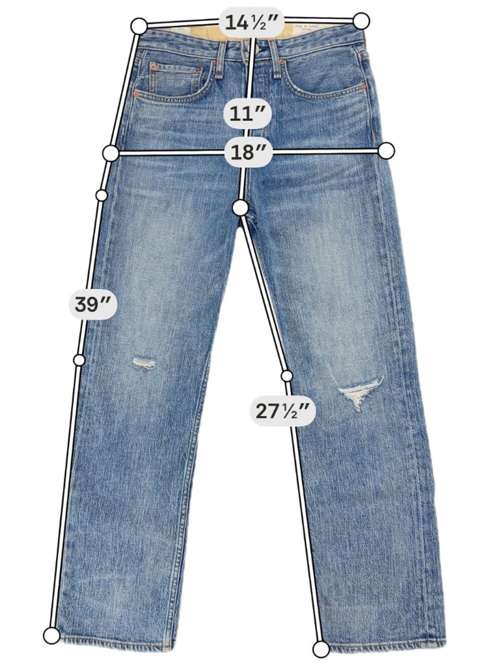 Rag & Bone Maya High Rise Straight Leg Jeans 26 Orian Dark Wash WDDI9H264519OR - Picture 4 of 13